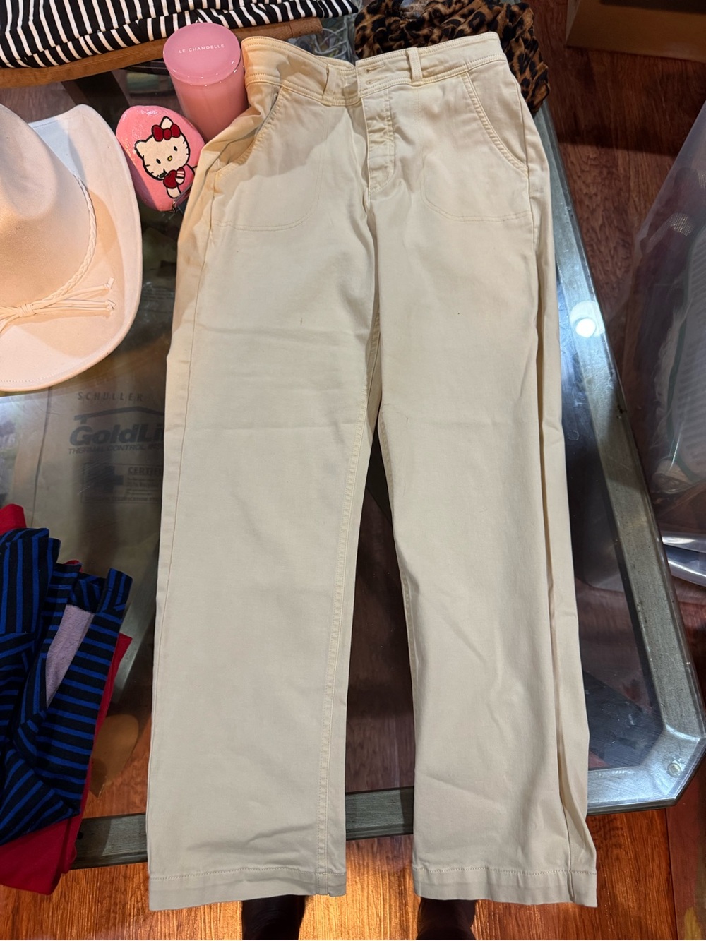 LC Lauren Conrad Soft Yellow Casual Pants